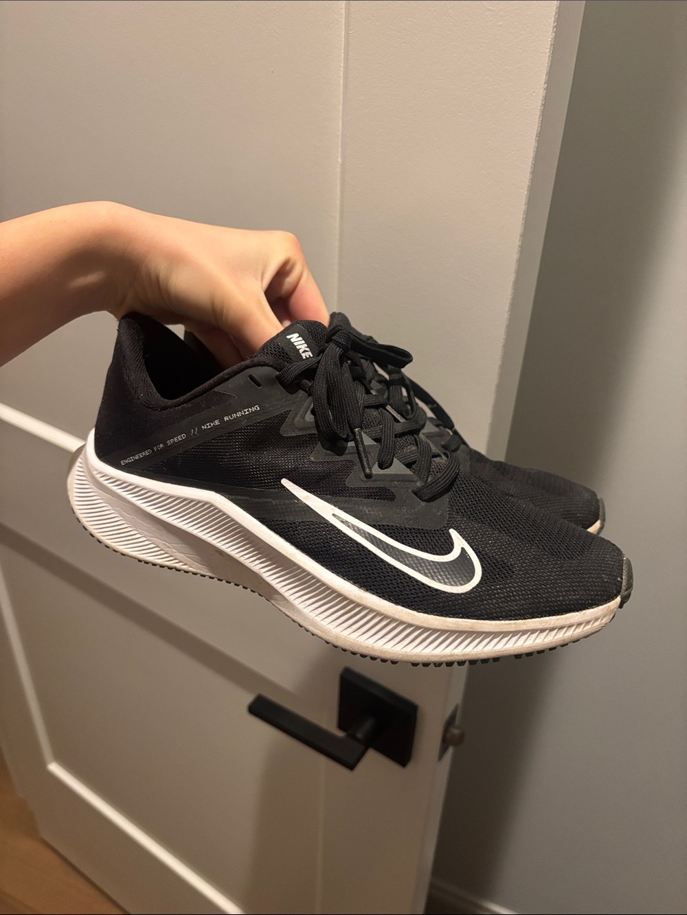 Nike Black & White Performance Running Sneakers